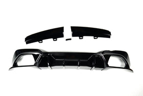 Exon Gloss Black Competition Rear Diffuser w. Quad Outlet for BMW 3-Series LCI G20/G21 M-Sport - MODE Auto Concepts