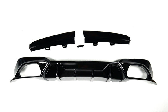 Exon Gloss Black Competition Rear Diffuser w. Quad Outlet for BMW 3-Series LCI G20/G21 M-Sport - MODE Auto Concepts