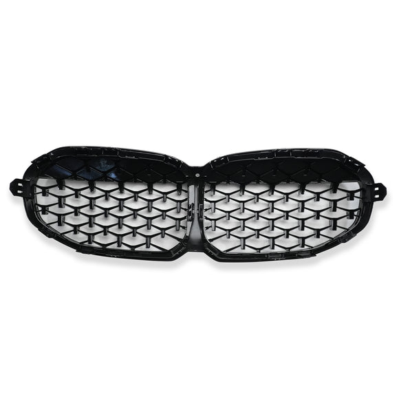 Exon Gloss Black Diamond Grille for BMW 1-Series F40 (2019-present) - MODE Auto Concepts