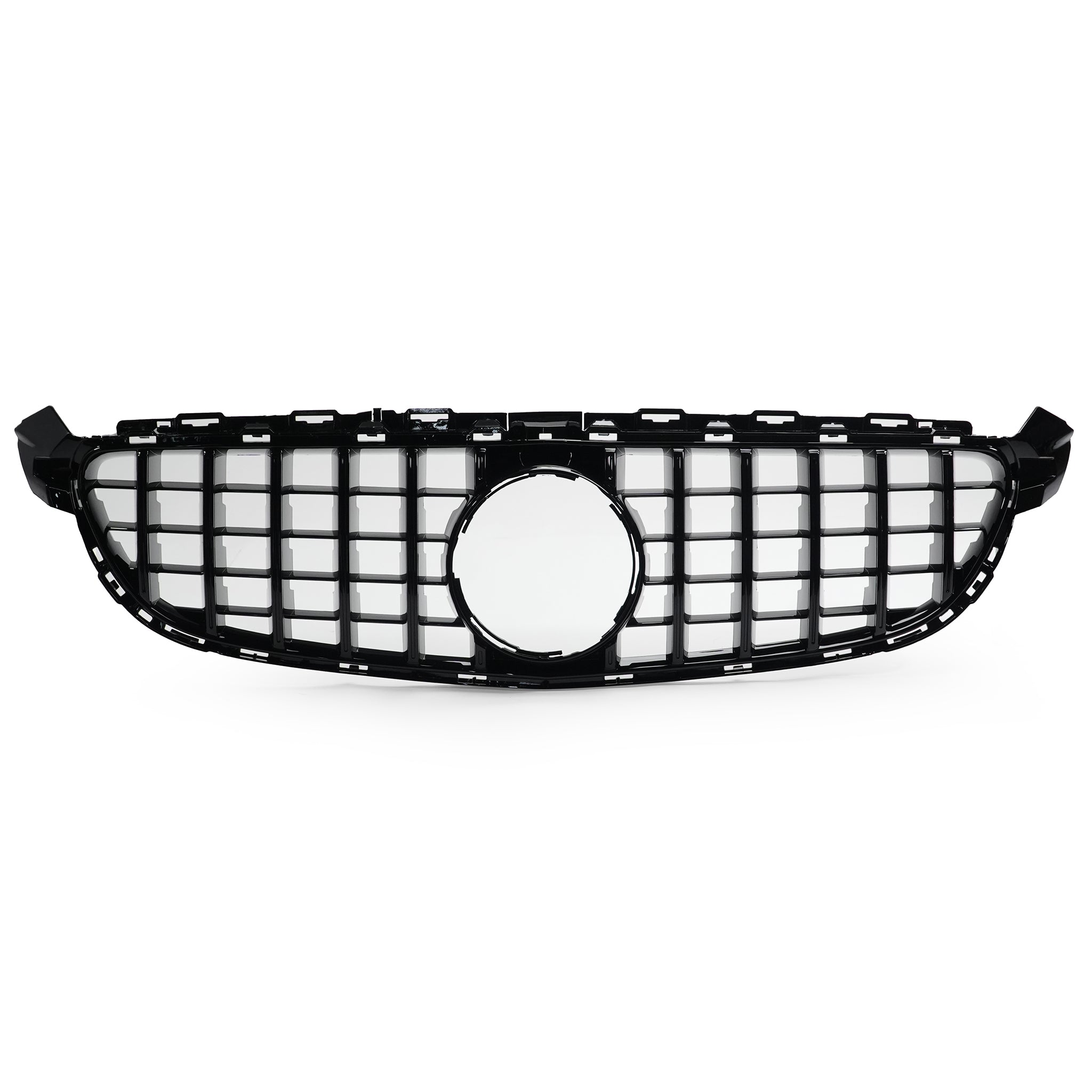 Exon Gloss Black Panamericana GT Style Grille for Mercedes Benz C63/C63s AMG (W205) Pre-Facelift (15-18) - 0