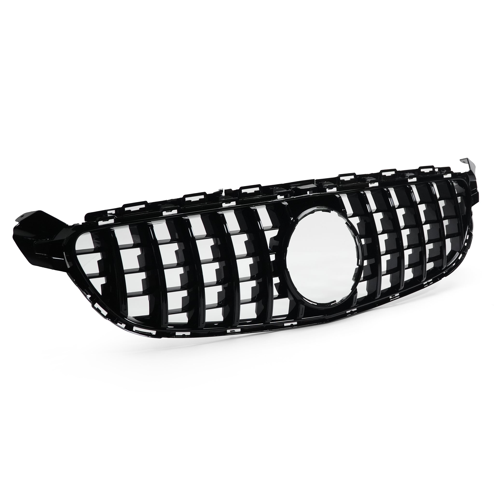 Exon Gloss Black Panamericana GT Style Grille for Mercedes Benz C63/C63s AMG (W205) Pre-Facelift (15-18)