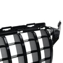 Exon Gloss Black w. Chrome Strip Panamericana GT Style Grille for Mercedes Benz C-Class & C43 AMG (W205) (15-21) - MODE Auto Concepts