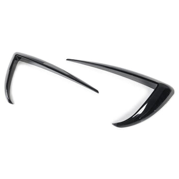 Exon Gloss Black Front Bumper Blade Trims for Tesla Model Y inc. Performance PYD (2022-2024)