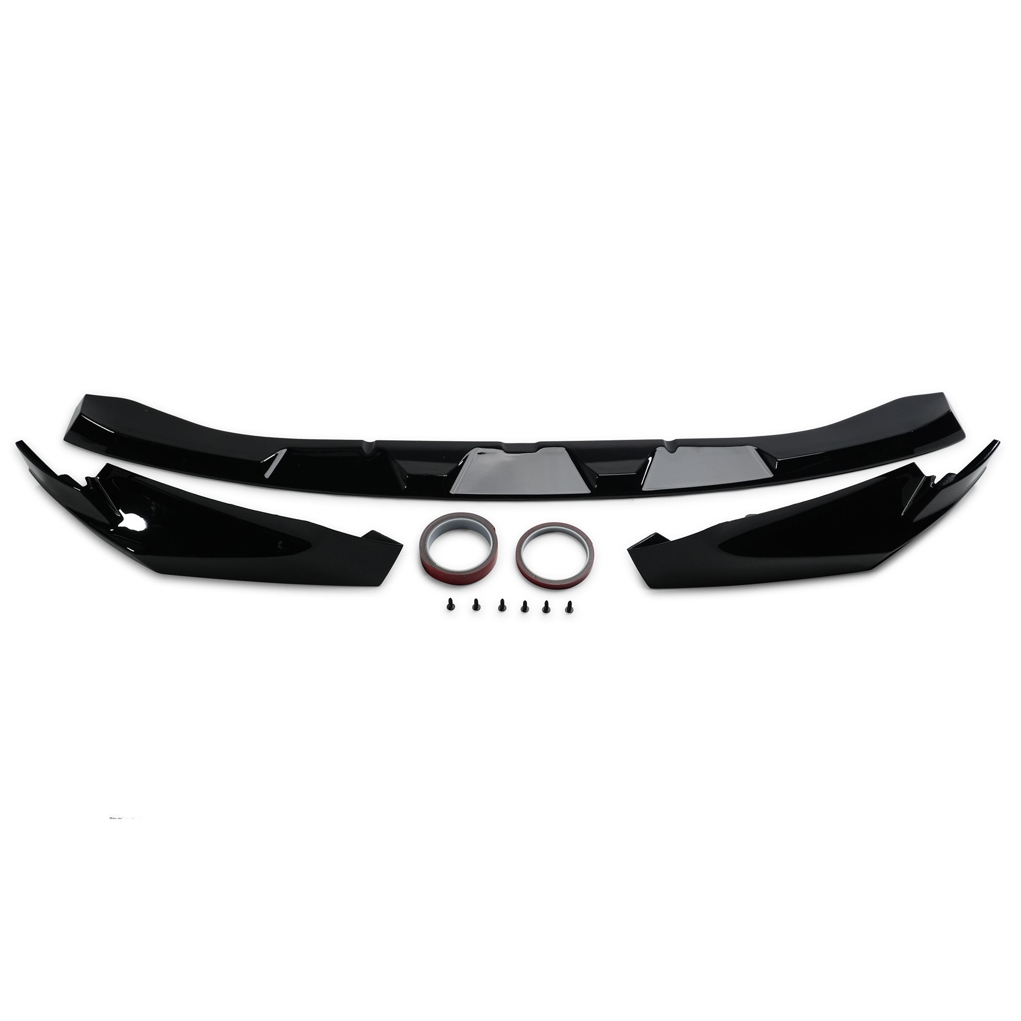 Exon Gloss Black M3/M4 Jeu de séparateurs avant (3 pièces) pour BMW M3 F80 M4 F82