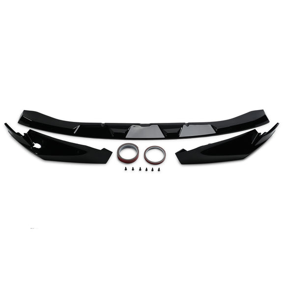 Exon Gloss Black M Performance Style Front Splitter set (3-Pieces) for BMW M3 G80 G81 & M4 G82 G83 - MODE Auto Concepts