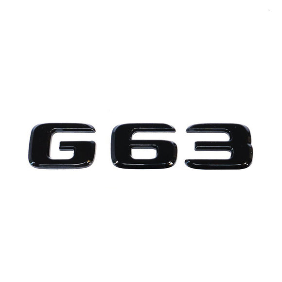 Emblex Gloss Black G63 Trunk Badge Emblem for Mercedes-Benz AMG G63 W463 - MODE Auto Concepts