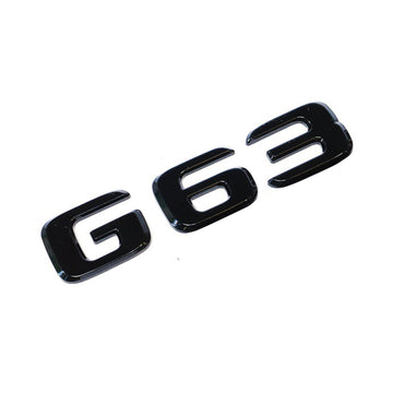 Emblex Gloss Black G63 Trunk Badge Emblem for Mercedes-Benz AMG G63 W463 - MODE Auto Concepts