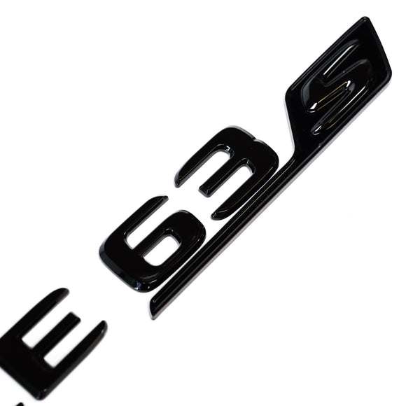 Emblex Gloss Black GLE63s Trunk Badge Emblem for Mercedes-Benz AMG GLE63S W167 - MODE Auto Concepts