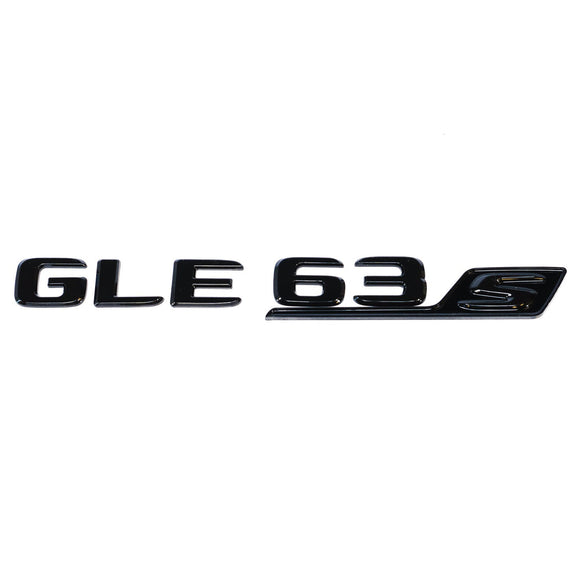 Emblex Gloss Black GLE63s Trunk Badge Emblem for Mercedes-Benz AMG GLE63S W167 - MODE Auto Concepts