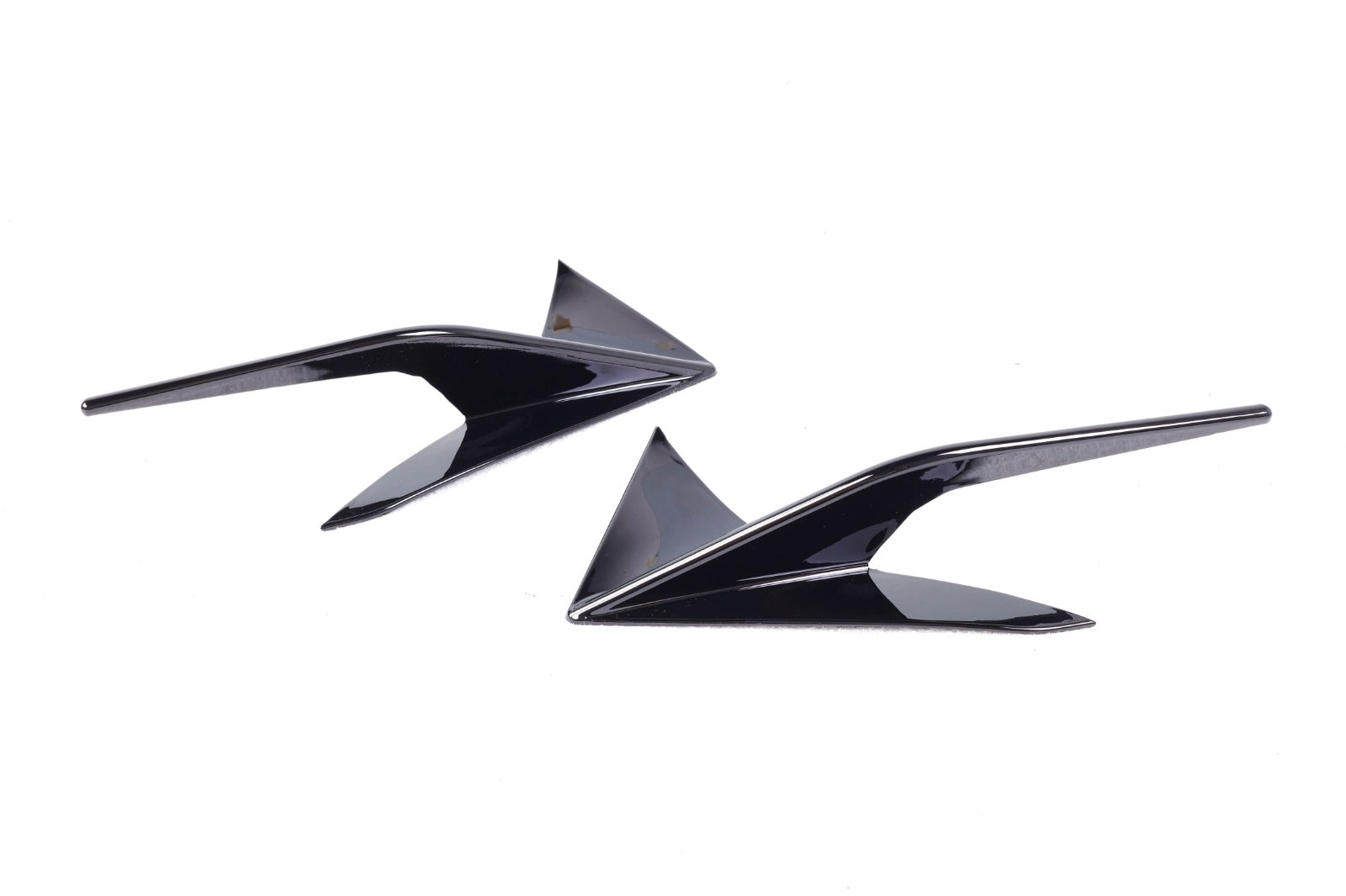 Exon Gloss Black GT Style Front Bumper Trims for Toyota Supra A90