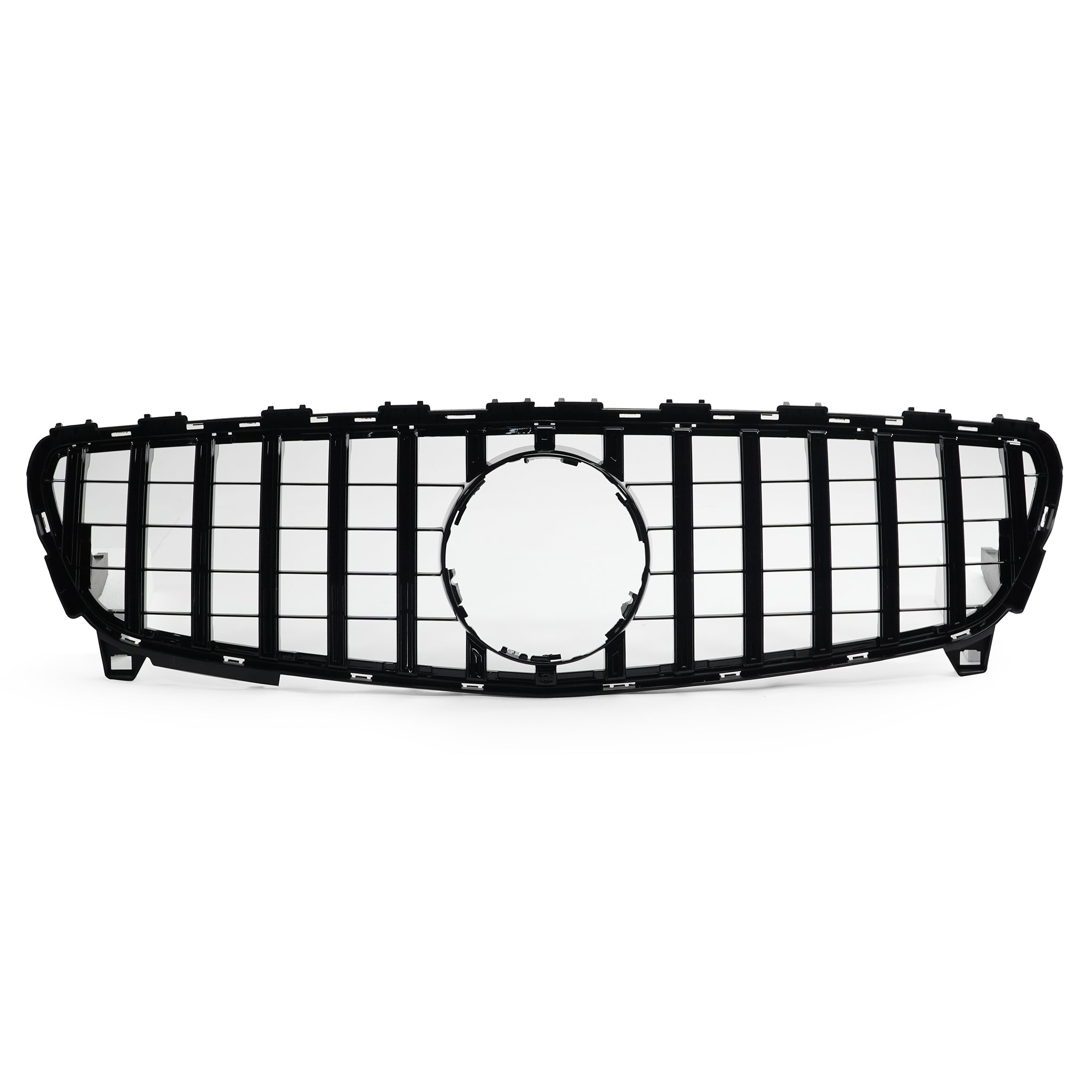 Exon Gloss Black Panamericana GT Style Grille for Mercedes Benz A-Class & A45 AMG W176 Facelift (16-18) - 0