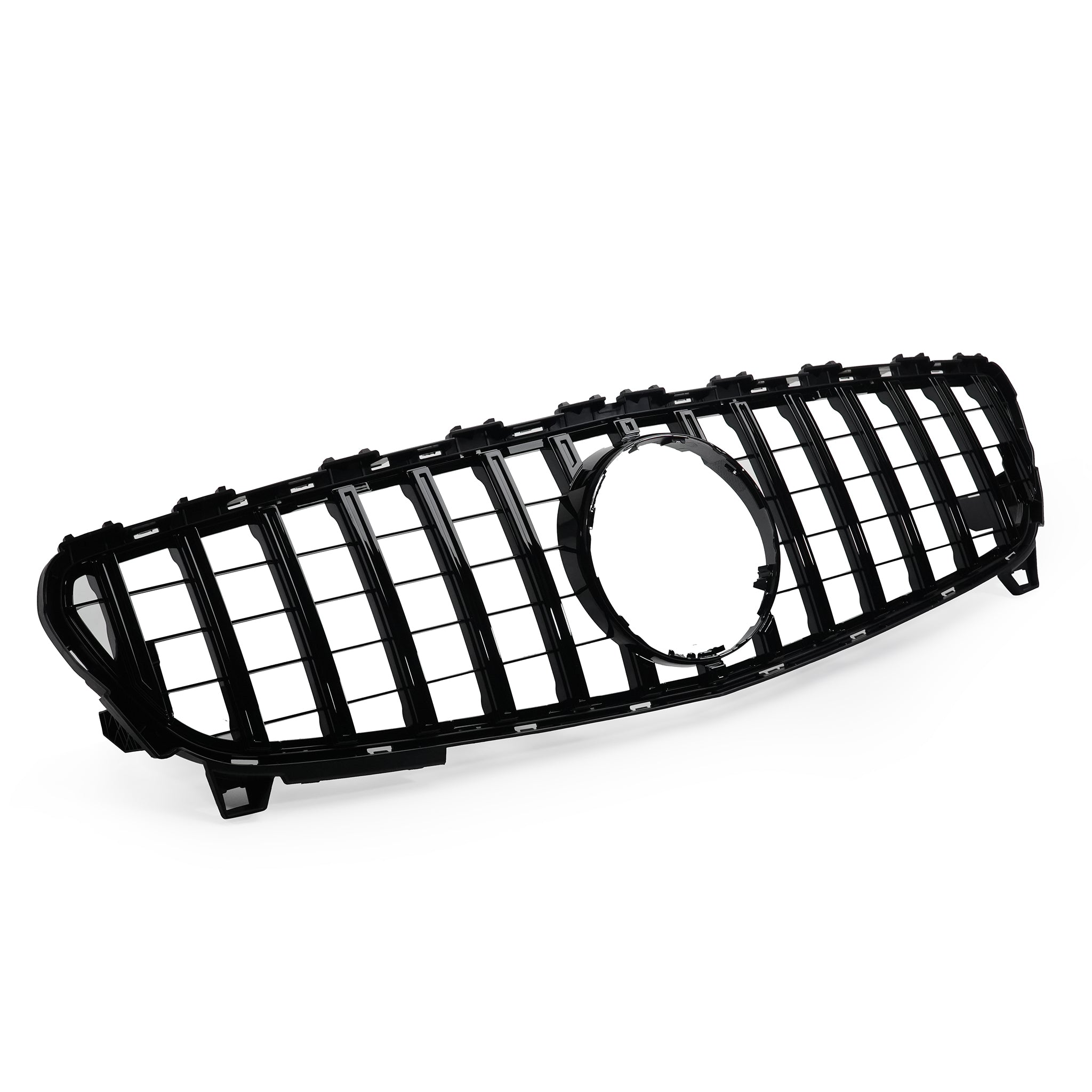 Exon Gloss Black Panamericana GT Style Grille for Mercedes Benz A-Class & A45 AMG W176 Facelift (16-18)