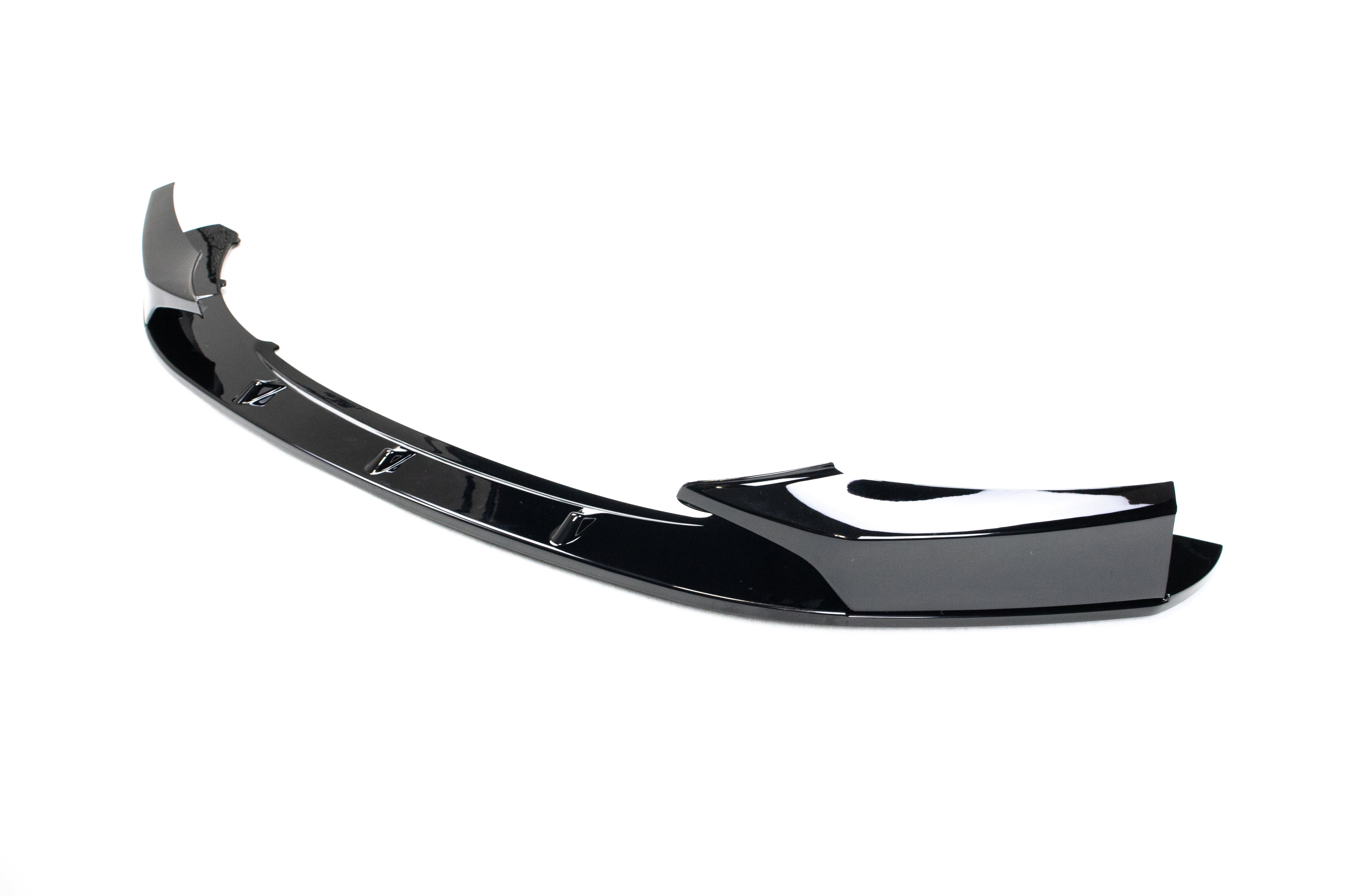 Exon Gloss Black M Performance Style Front Splitter for BMW 1-Series 114i 116i 118i 125i M135i F20 M-Sport Pre-LCI