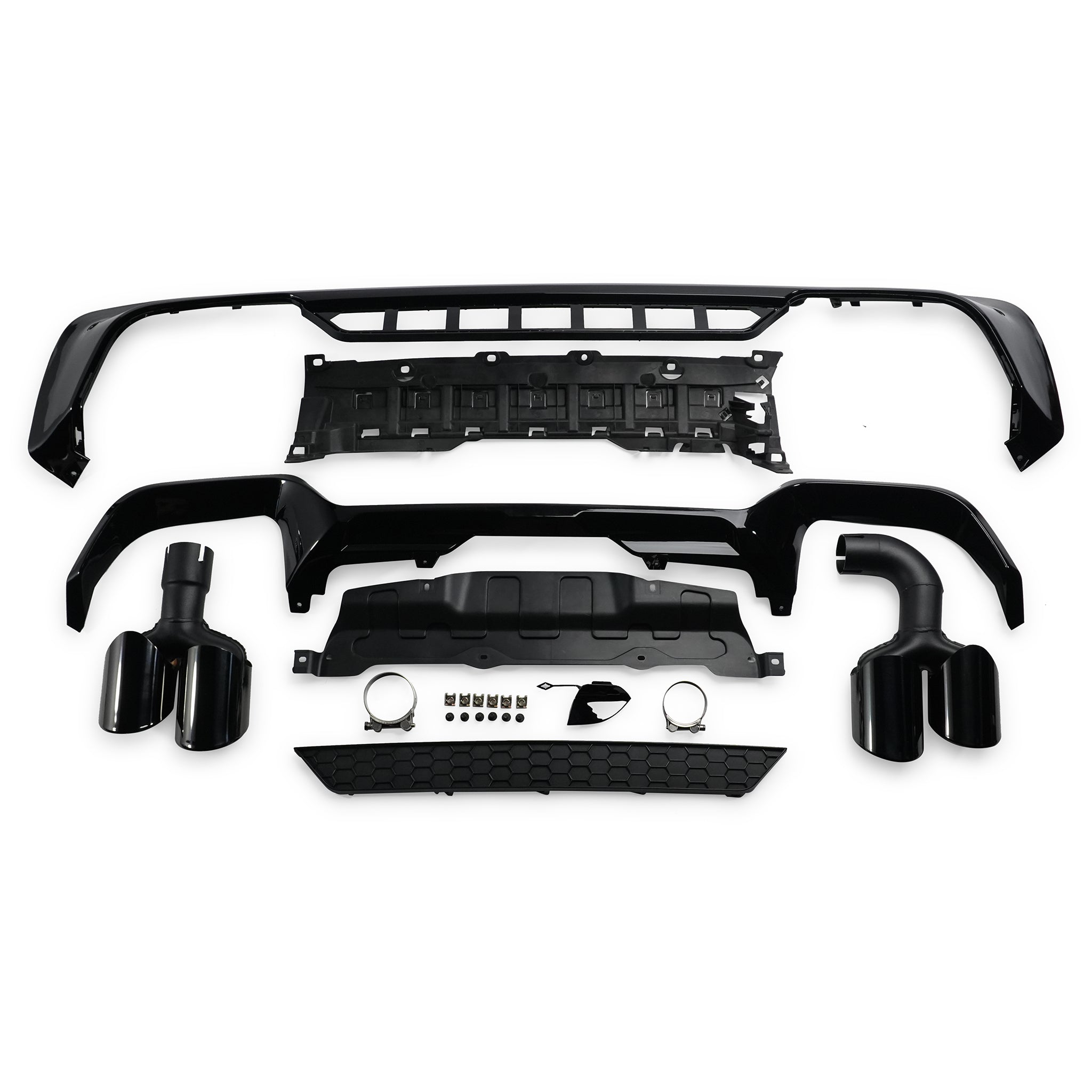 Exon Gloss Black M Performance X3M Style Rear Diffuser for BMW X3 M40i & 20i 30i M Sport G01 - 0