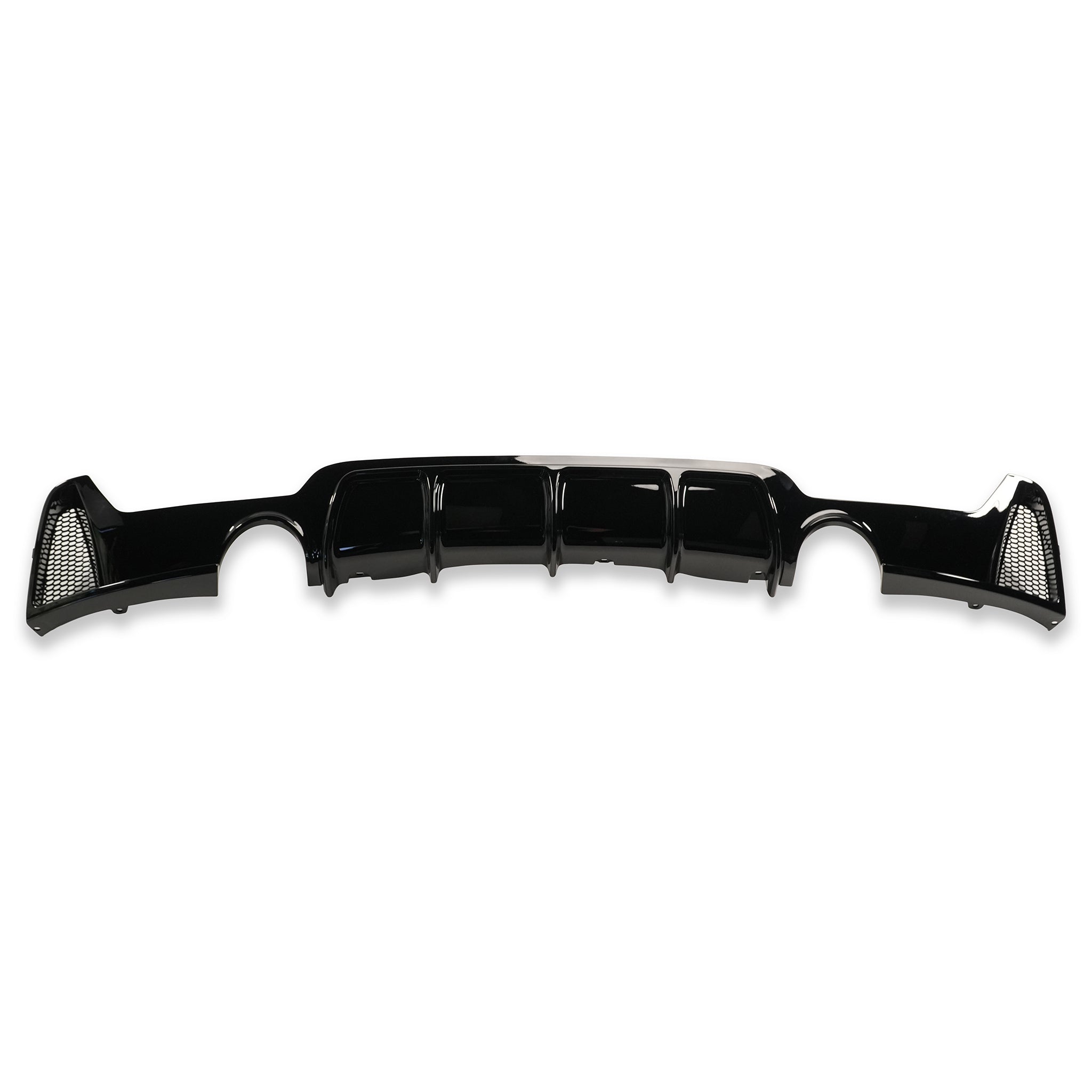 Exon Gloss Black M Performance Style Rear Diffuser w. Dual Outlet for BMW 4-Series F32 F33 F36 M-Sport