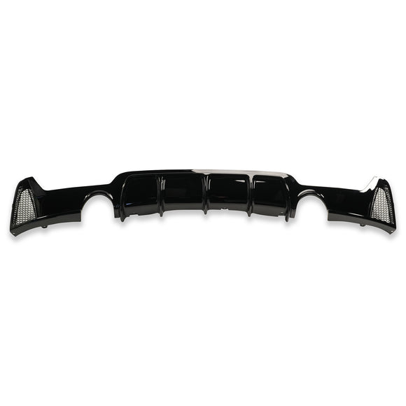 Exon Gloss Black M Performance Style Rear Diffuser w. Dual Outlet for BMW 4-Series F32 F33 F36 M-Sport - MODE Auto Concepts