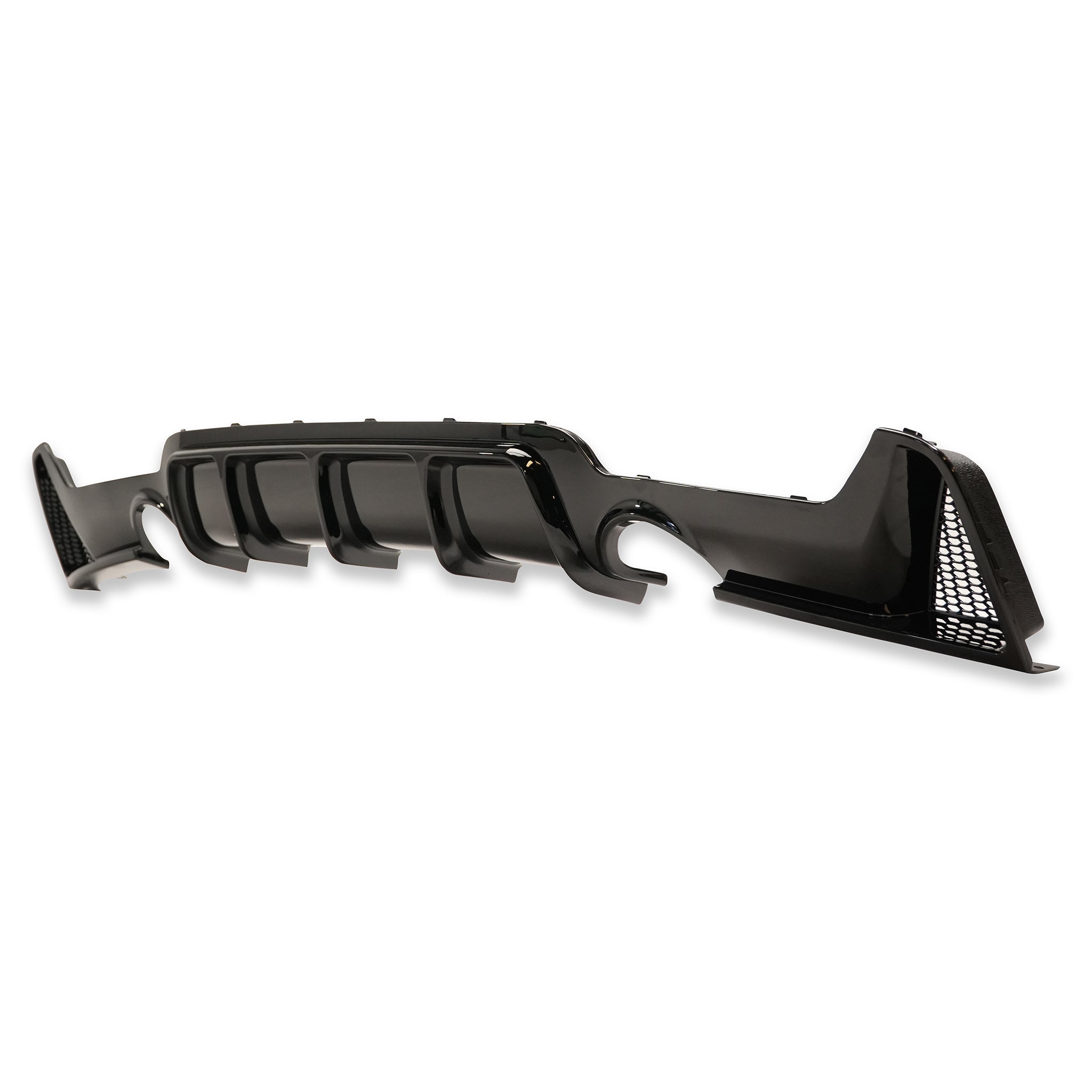 Exon Gloss Black M Performance Style Rear Diffuser w. Dual Outlet for BMW 4-Series F32 F33 F36 M-Sport