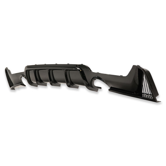 Exon Gloss Black M Performance Style Rear Diffuser w. Dual Outlet for BMW 4-Series F32 F33 F36 M-Sport - MODE Auto Concepts