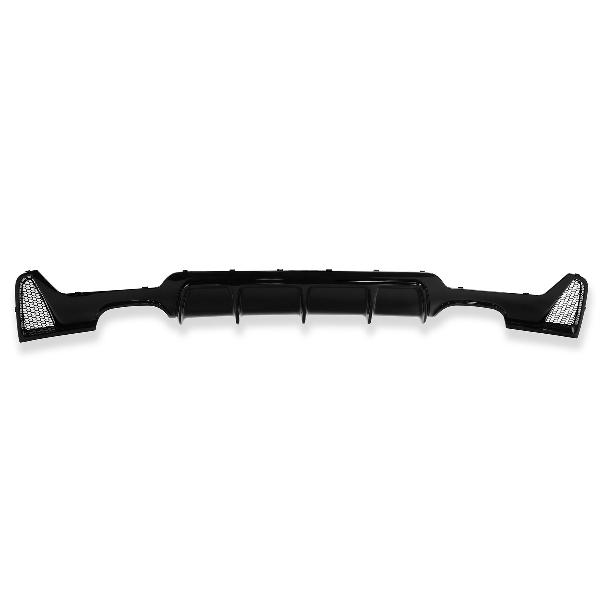 Exon Gloss Black M Performance Style Rear Diffuser w. Quad Outlet for BMW 4-Series F32 F33 F36 M-Sport