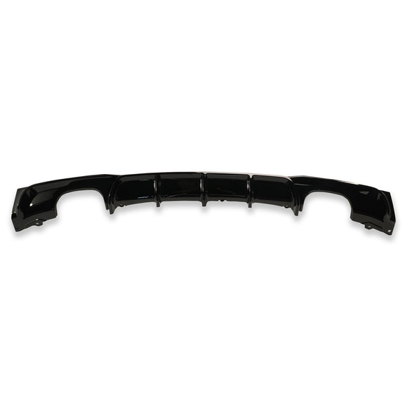 Exon Gloss Black M Performance Style Rear Diffuser w. Quad Outlet for BMW 3-Series F30 M-Sport - MODE Auto Concepts