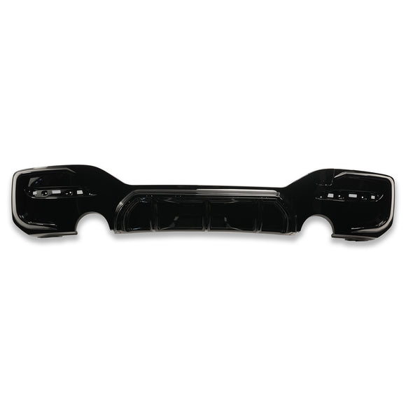 Exon Gloss Black Rear Diffuser w. Dual Outlet for BMW 1-Series M135i LCI & M140i F20 M-Sport - MODE Auto Concepts