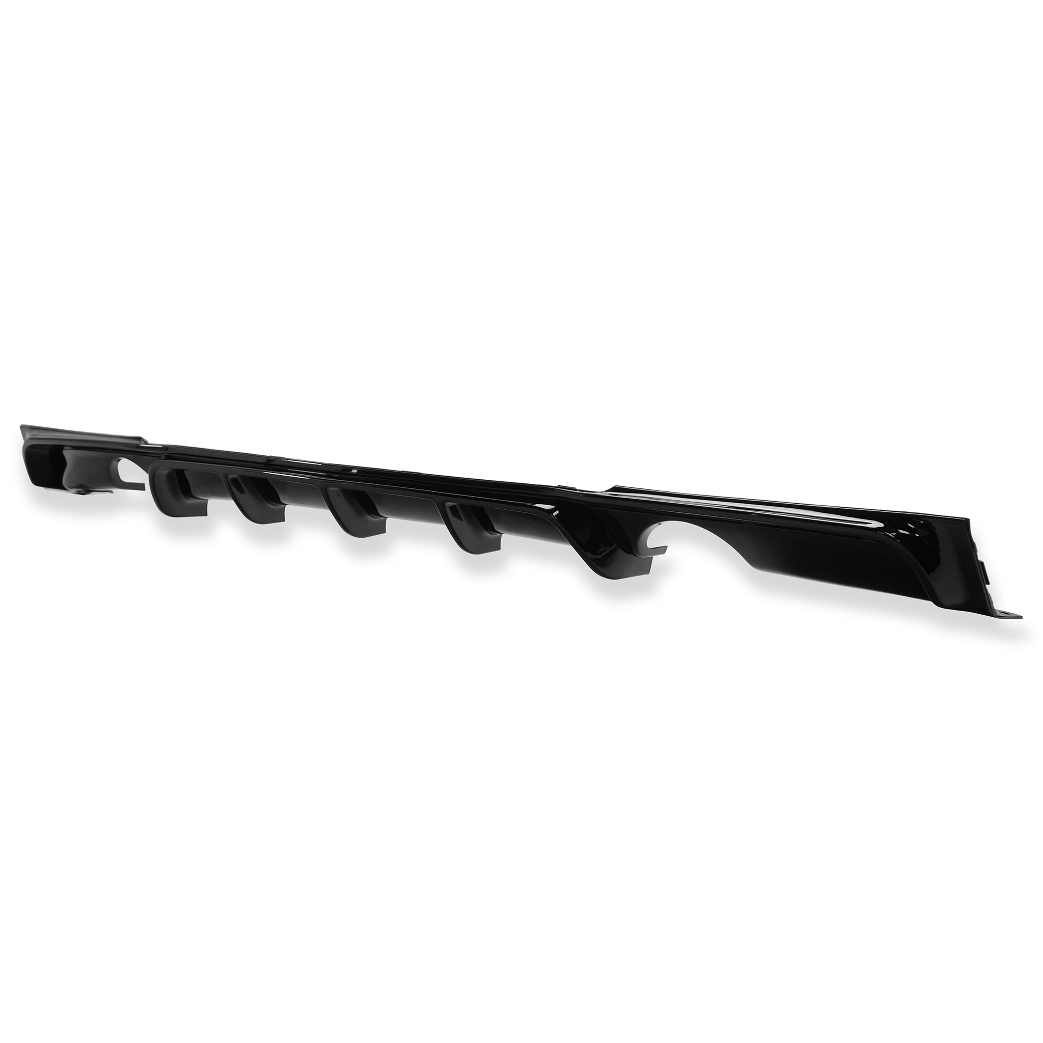 Exon Gloss Black M Performance Style Rear Diffuser w. Dual Outlet for BMW 3-Series F30 M-Sport