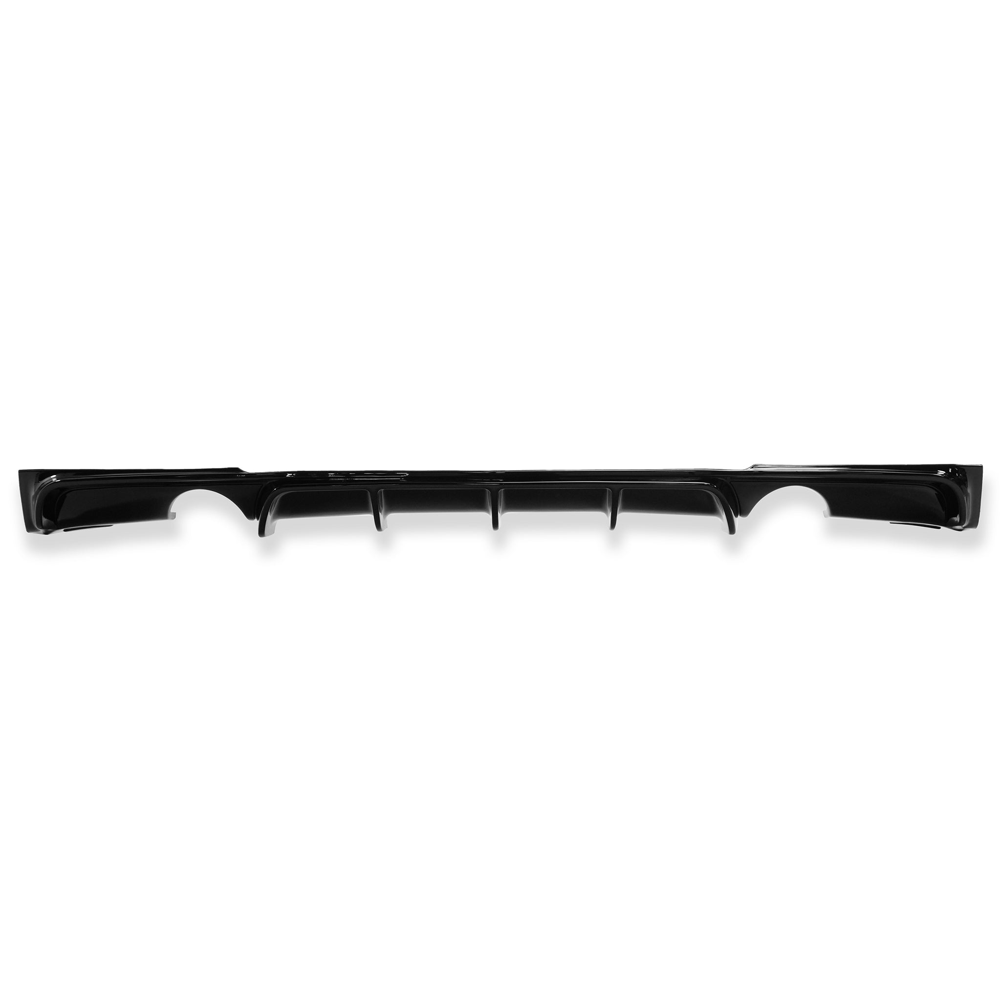 Exon Gloss Black M Performance Style Rear Diffuser w. Dual Outlet for BMW 3-Series F30 M-Sport