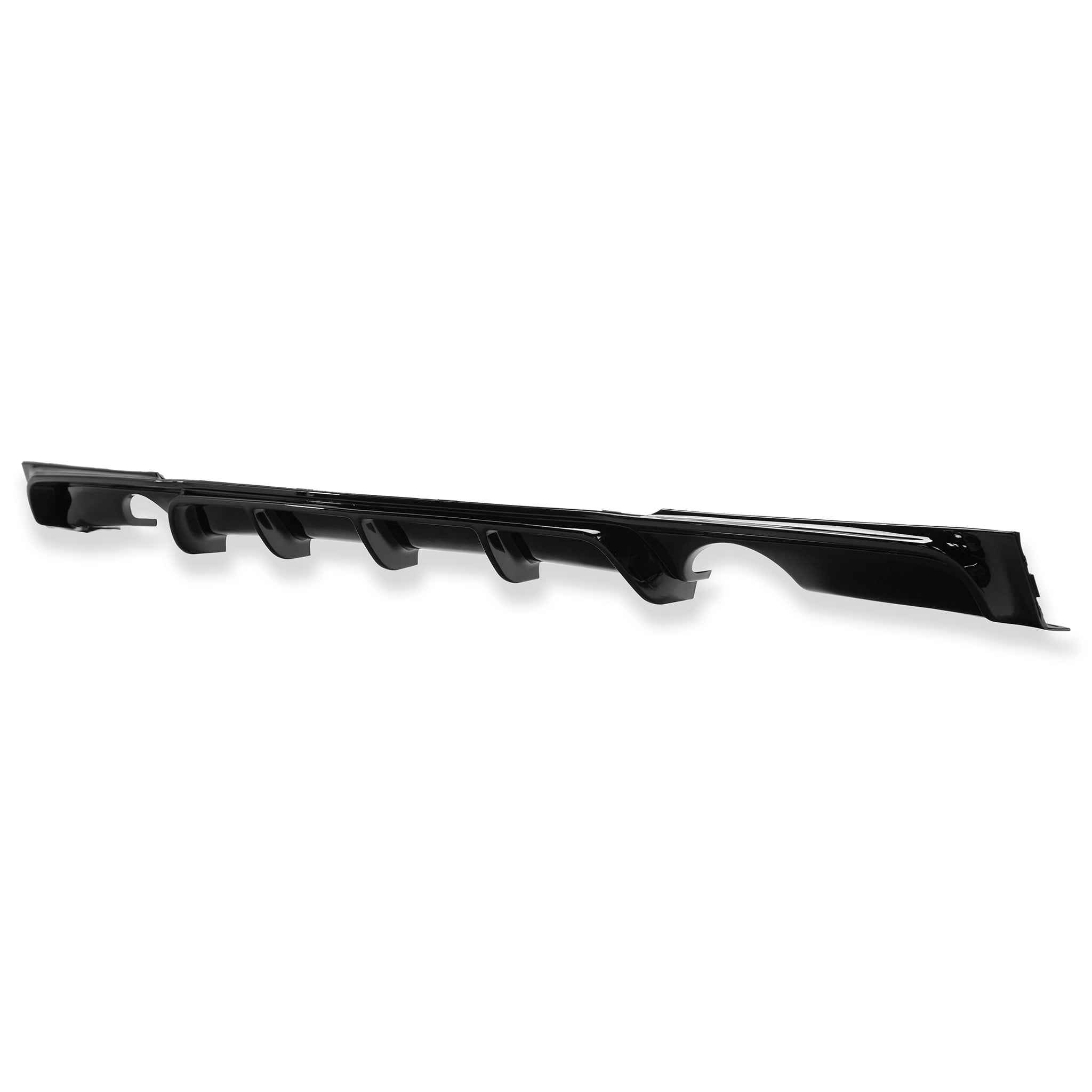 Exon Gloss Black M Performance Style Rear Diffuser w. Dual Outlet for BMW 3-Series F30 M-Sport