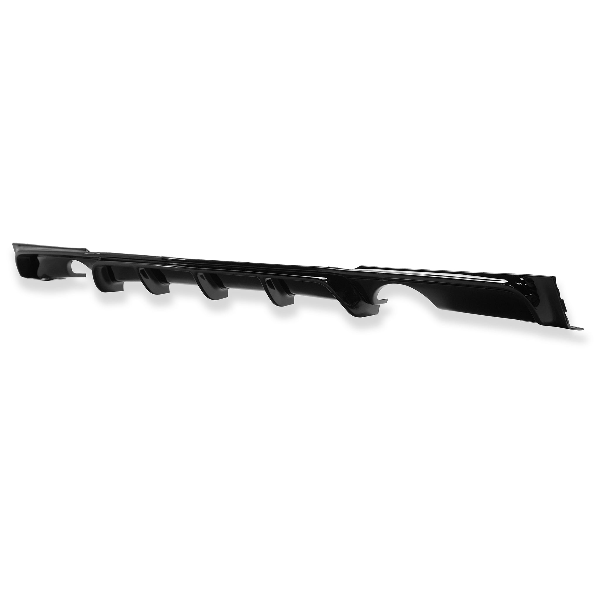 Exon Gloss Black M Performance Style Rear Diffuser w. Dual Outlet for BMW 3-Series F30 M-Sport