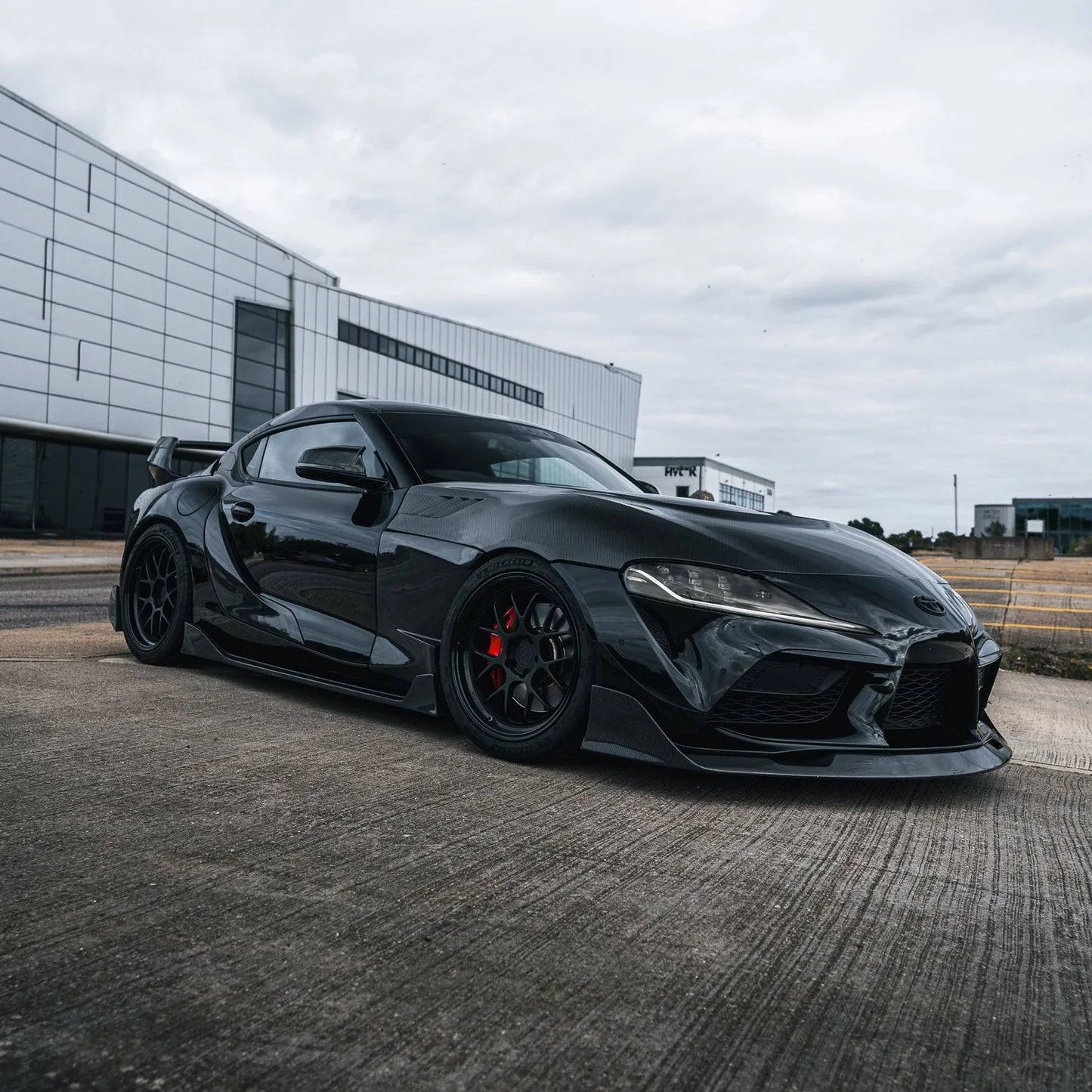 Exon Gloss Black M Style Replacement Mirror Cap Cover for Toyota Supra A90 - 0