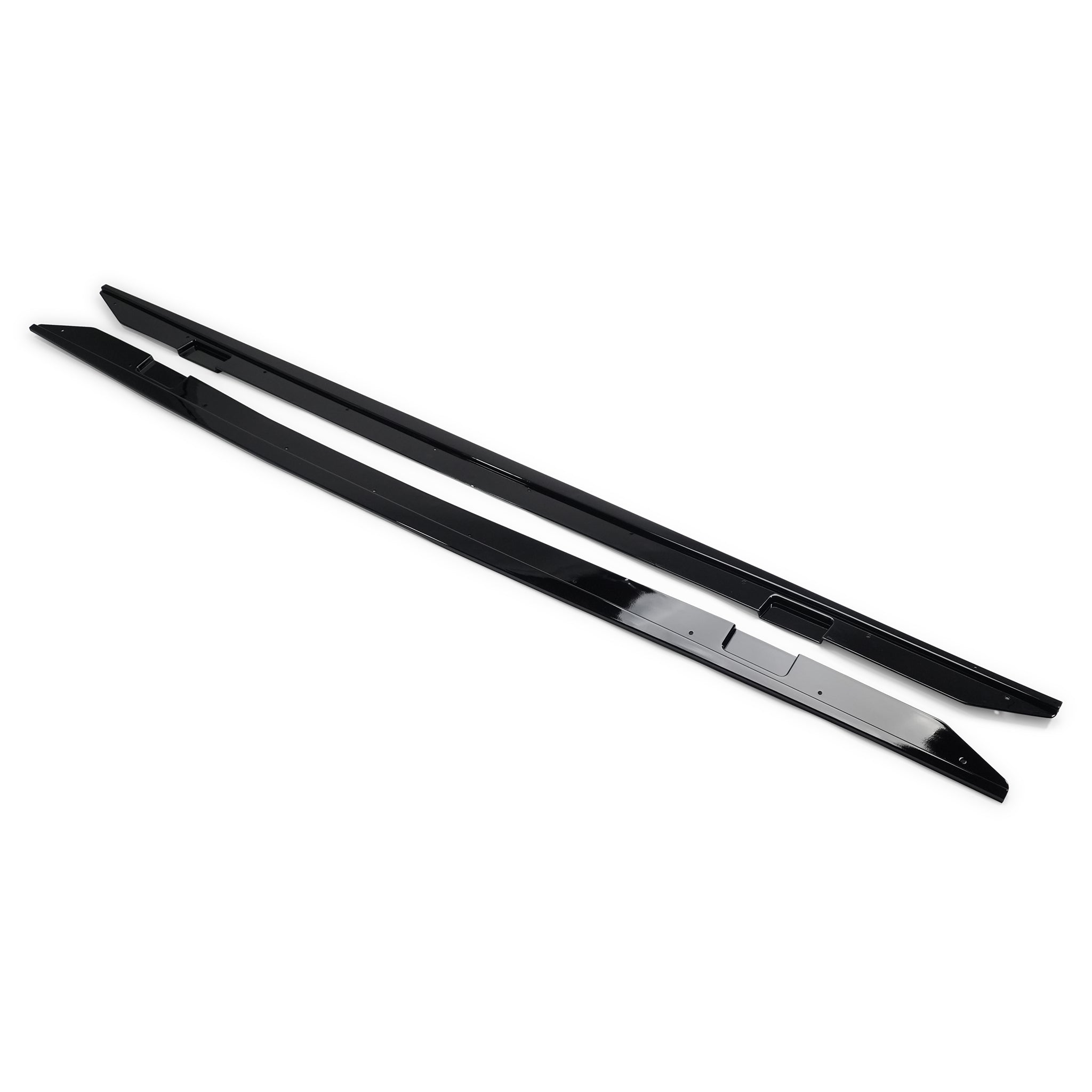 Exon Gloss Black M Performance Style Side Skirt Splitter for BMW 2-Series 220i 225i M235i M240i LCI F22 M-Sport