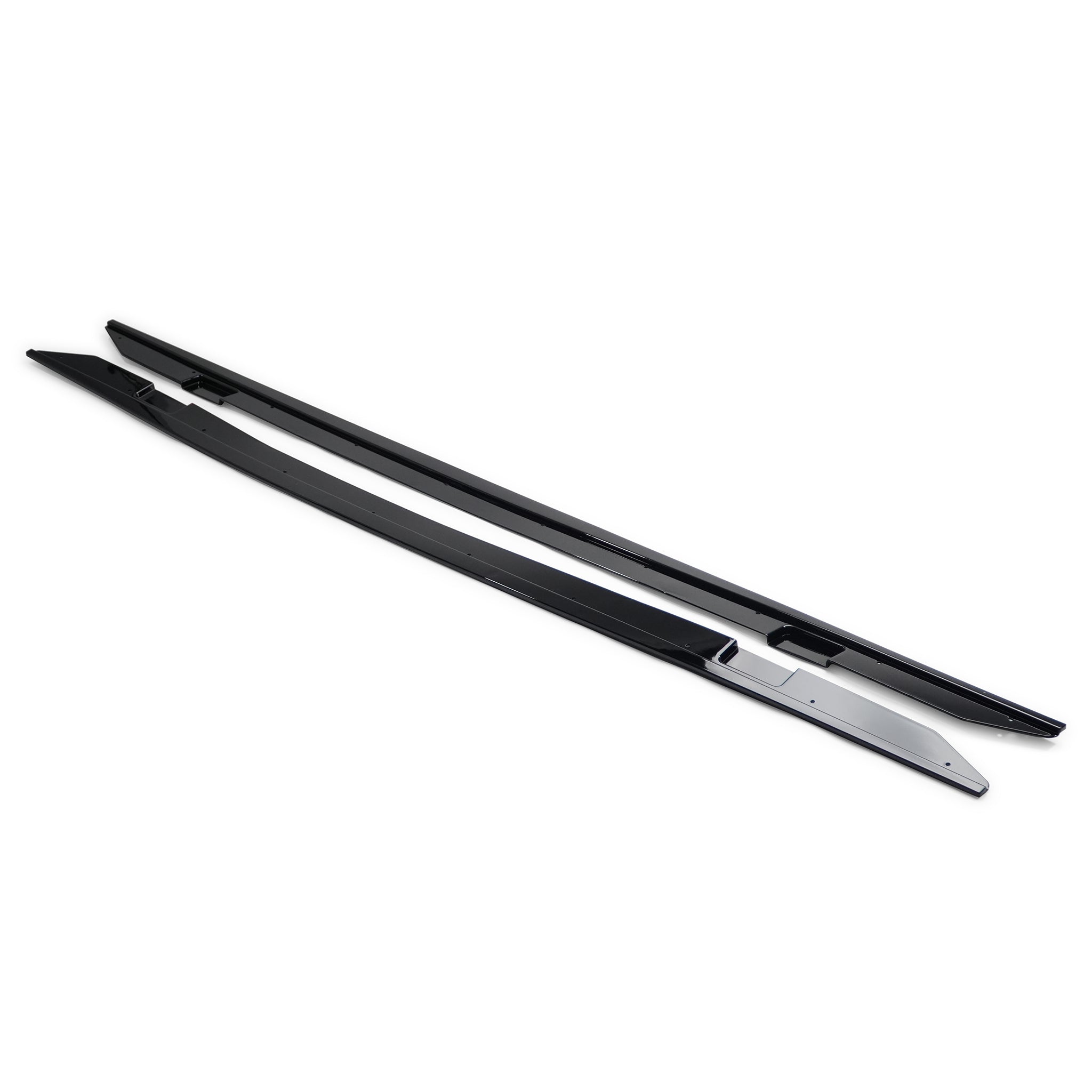 Exon Gloss Black M Performance Style Side Skirt Splitter for BMW 2-Series 220i 225i M235i M240i LCI F22 M-Sport - 0