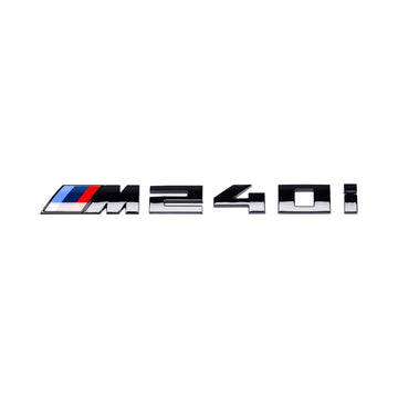 Emblex Gloss Black M240i Badge Trunk Emblem for BMW 2-Series M240i F22 F23 - MODE Auto Concepts
