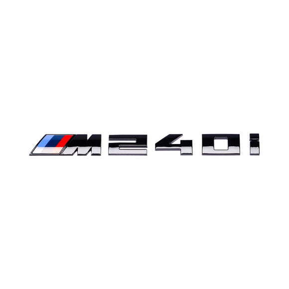Emblex Gloss Black M240i Badge Trunk Emblem for BMW 2-Series M240i F22 F23 - MODE Auto Concepts