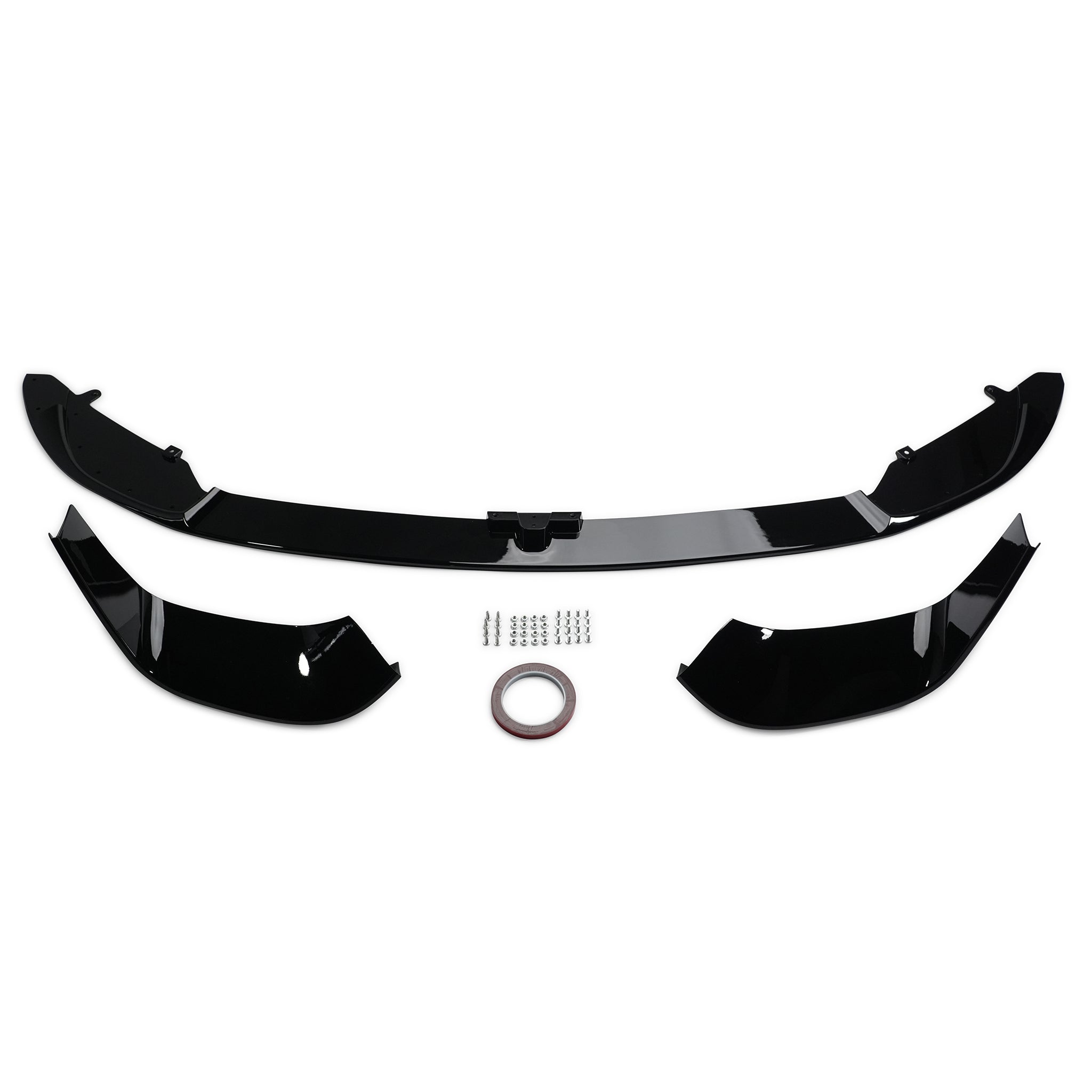 Exon Gloss Black M3/M4 Front Splitter set (3-Pieces) for BMW M3 F80 M4 F82