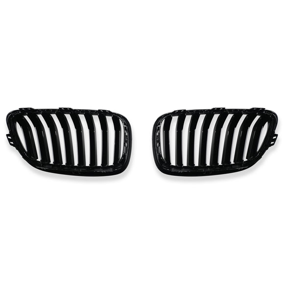 Exon Gloss Black Single Slat Grille for BMW 2-Series inc. M235i M240i F22/F23 - MODE Auto Concepts