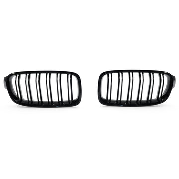 Exon Gloss Black M3/M4 Style Twin Slat Grille for BMW 3-Series F30 - MODE Auto Concepts