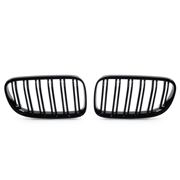 Exon Gloss Black M3 Style Twin Slat Grille for BMW 3-Series E92 E93 LCI - MODE Auto Concepts
