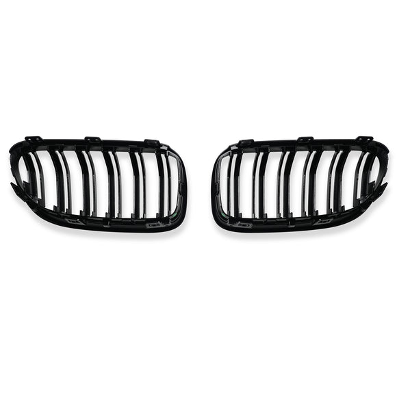 Exon Gloss Black M3 Style Twin Slat Grille for BMW 3-Series E92 E93 LCI - MODE Auto Concepts