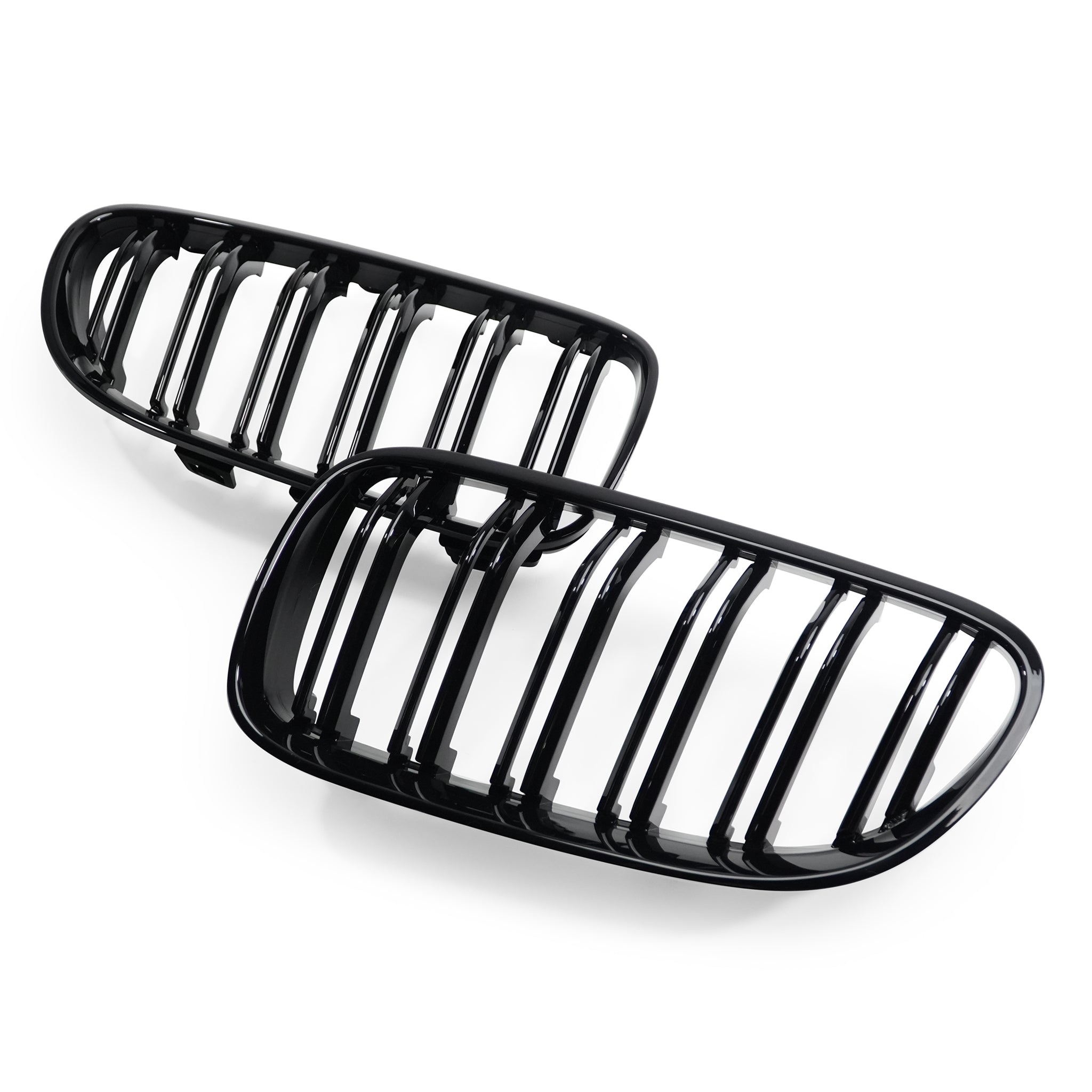 Exon Gloss Black M3 Style Twin Slat Grille for BMW 3-Series E92 E93 (LCI)