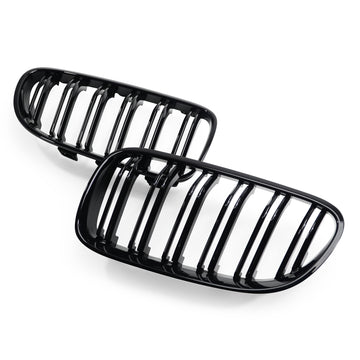 Exon Gloss Black M3 Style Twin Slat Grille for BMW 3-Series E92 E93 LCI - MODE Auto Concepts