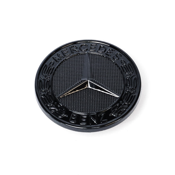 Emblex Gloss Black Mercedes Benz Style Hood Bonnet Badge Emblem for Mercedes Benz AMG GLC-Class GLC43 GLC63 S AMG & GLE-Class GLE43 GLE53 GLE63 S AMG - MODE Auto Concepts