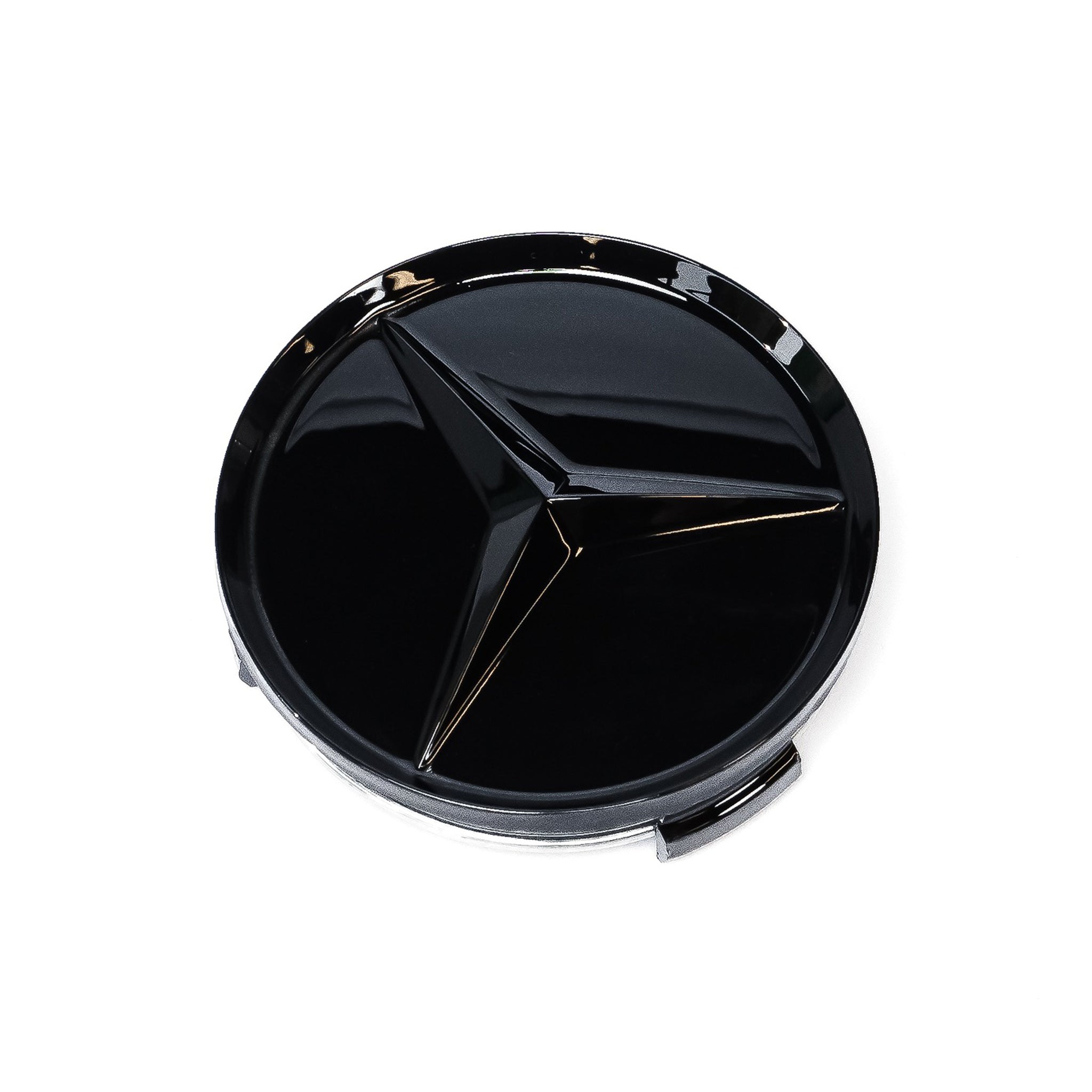 Exon Gloss Black Mercedes Benz Style Wheel Center Cap Badge Emblem for Mercedes Benz AMG A35 A45 C43 C63 S GLC43 GLC63 S