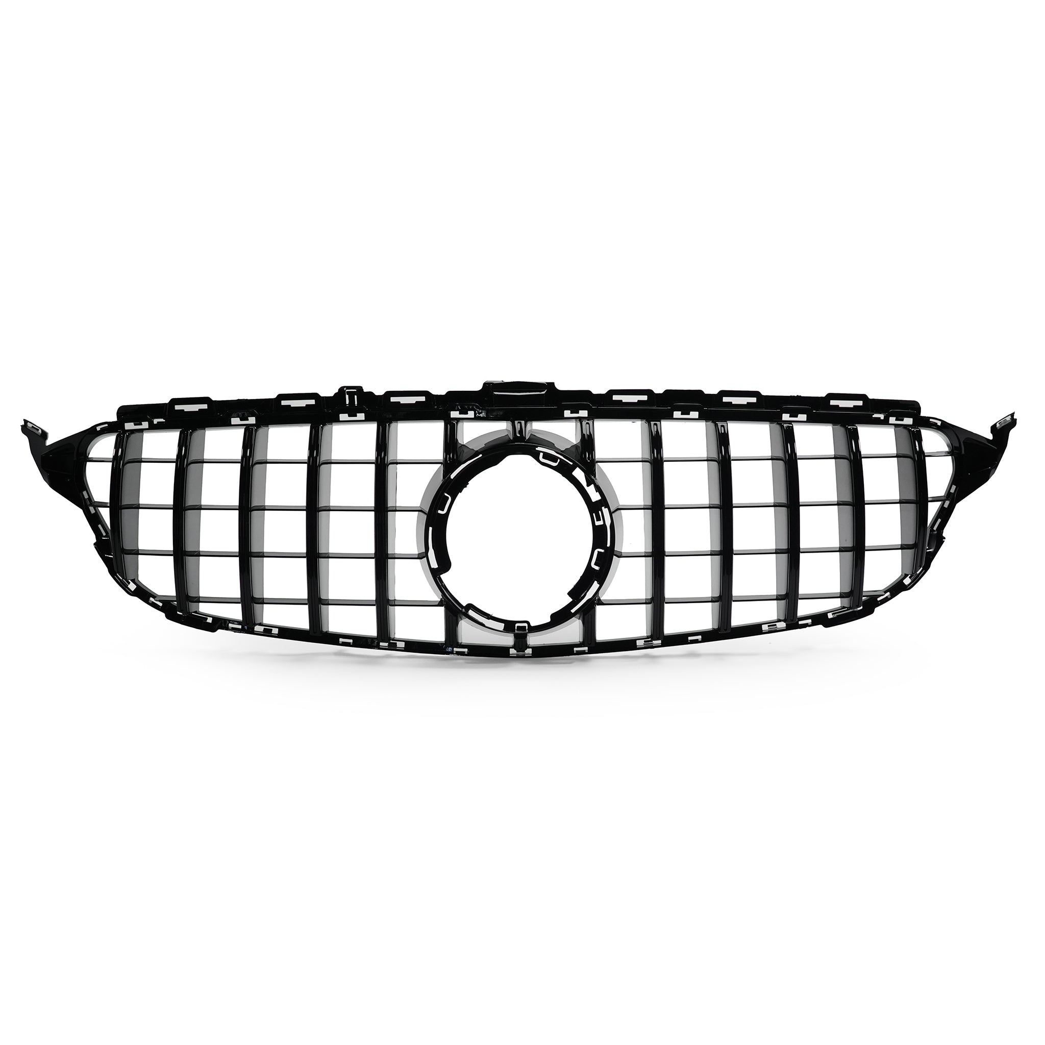 Exon Gloss Black Panamericana GT Style Grille for Mercedes Benz C63/C63s AMG (W205) Facelift (19-22)