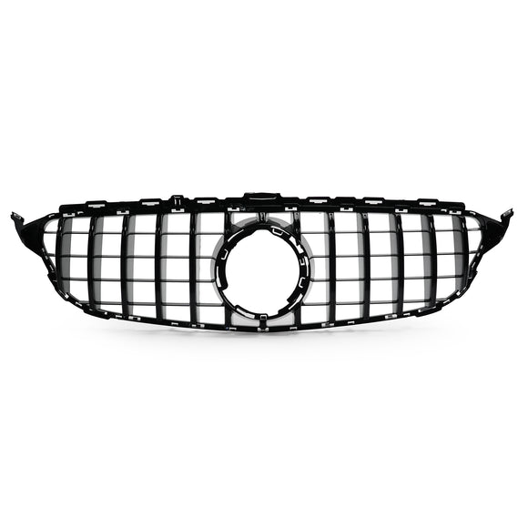 Exon Gloss Black Panamericana GT Style Grille for Mercedes Benz C63/C63s AMG (W205) Facelift (19-22) - MODE Auto Concepts