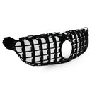 Exon Gloss Black Panamericana GT Style Grille for Mercedes Benz C63/C63s AMG (W205) Facelift (19-22) - MODE Auto Concepts