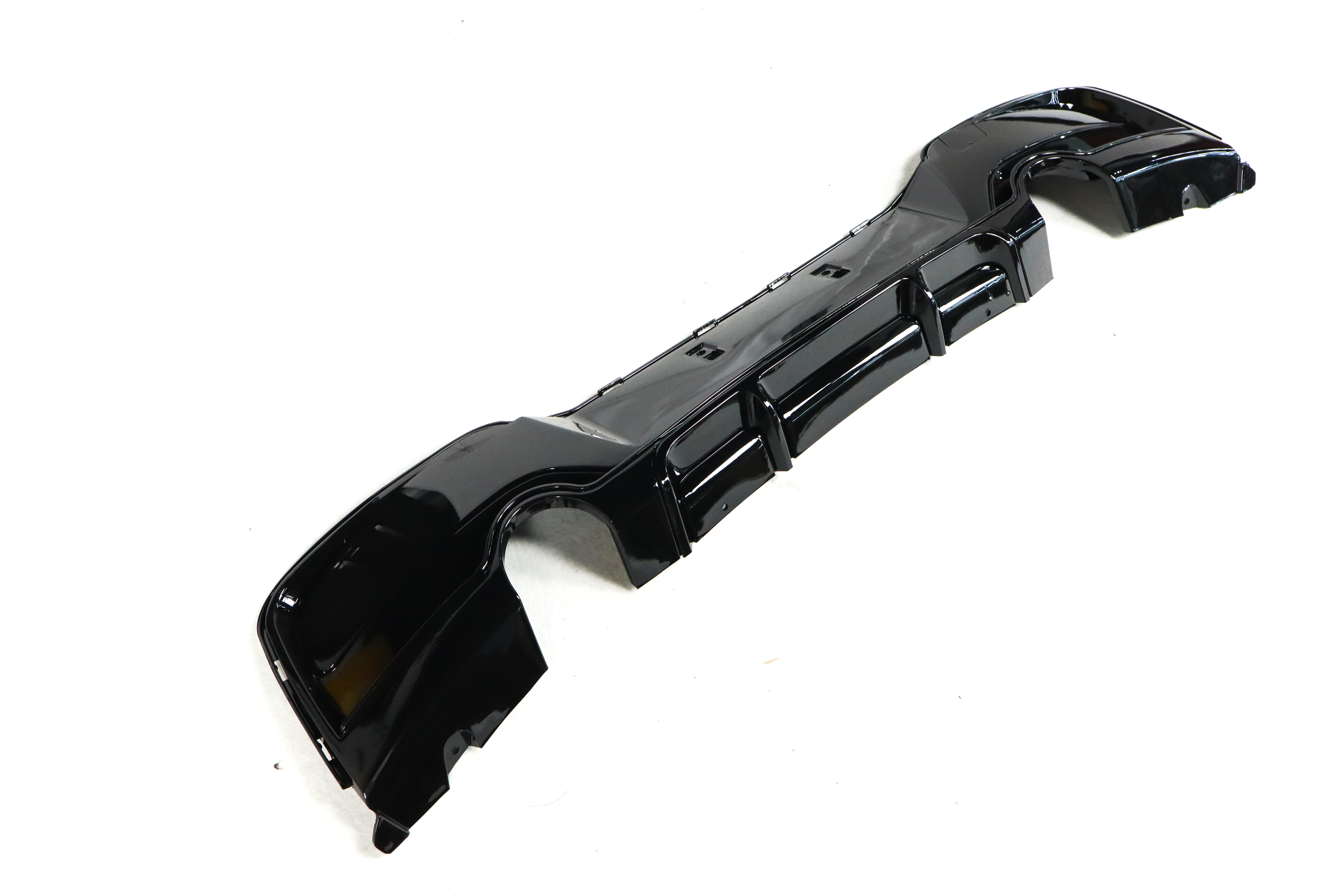 Exon Gloss Black Rear Diffuser w. Dual Outlet for BMW 1-Series M135i F20 M-Sport Pre-LCI - 0