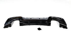 Exon Gloss Black Rear Diffuser w. Quad Outlet for BMW 1-Series 114i 116i 118i 125i M135i F20 M-Sport Pre-LCI - MODE Auto Concepts