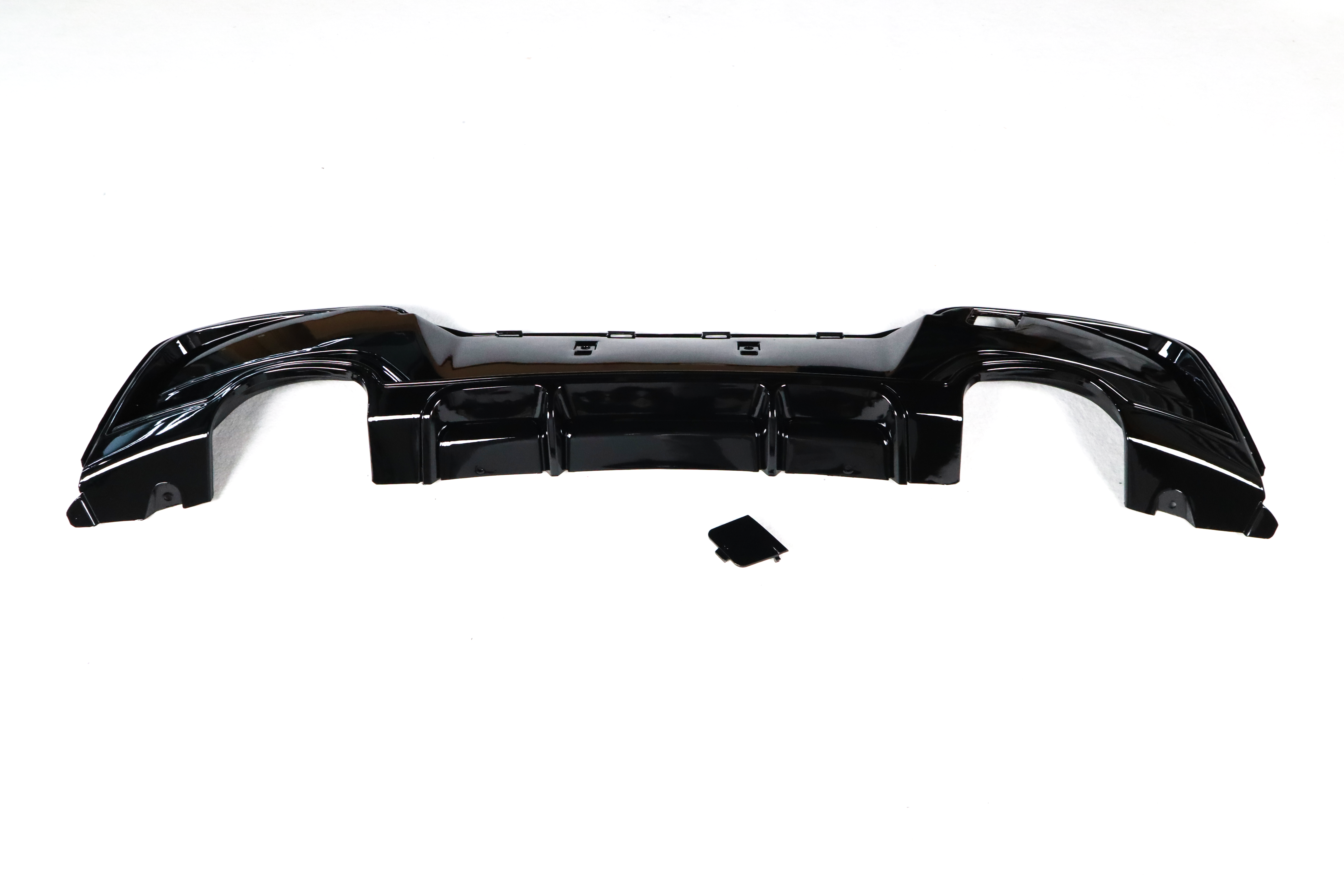 Exon Gloss Black Rear Diffuser w. Quad Outlet for BMW 1-Series 114i 116i 118i 125i M135i F20 M-Sport Pre-LCI