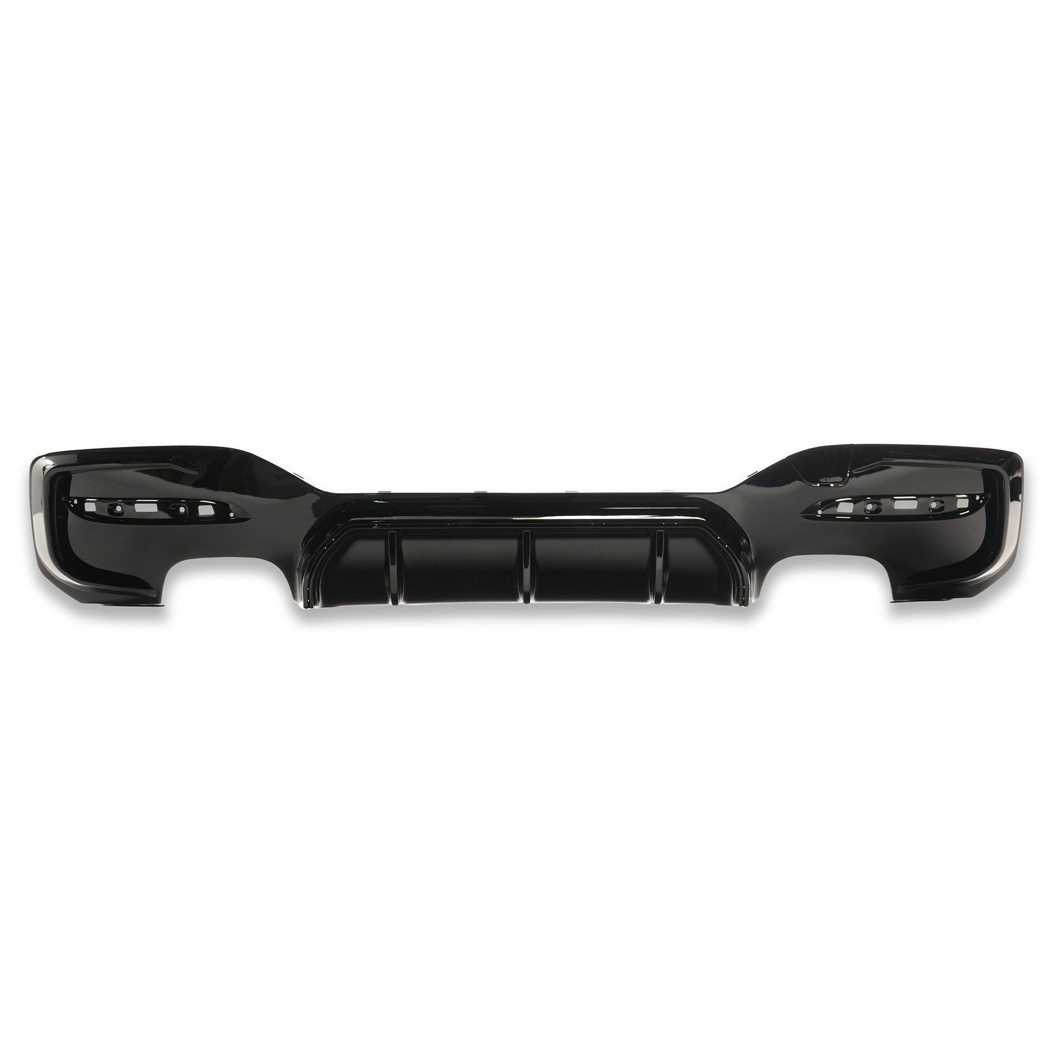 Exon Gloss Black Rear Diffuser w. Quad Outlet for BMW 1-Series M135i LCI & M140i F20 M-Sport - 0